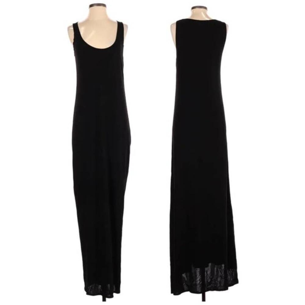 Hackwith Design House Black Sleeveless Polyester Maxi Dress Size M